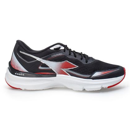 Tênis Diadora Colosseo Preto e Vermelho 39 PRETO/CINZA/VERMELHO/BRANCO